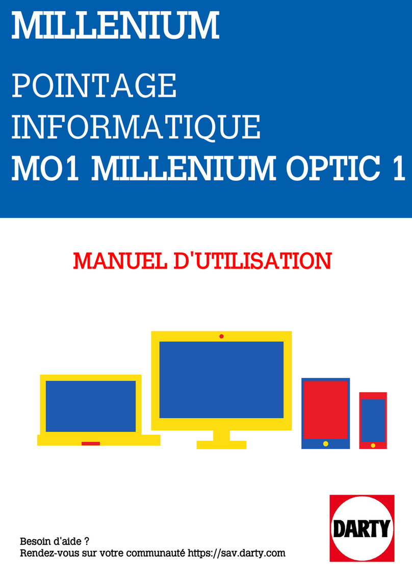 Millenium OPTIC 1 Manuale utente Millenium OPTIC 1 Manuale utente
