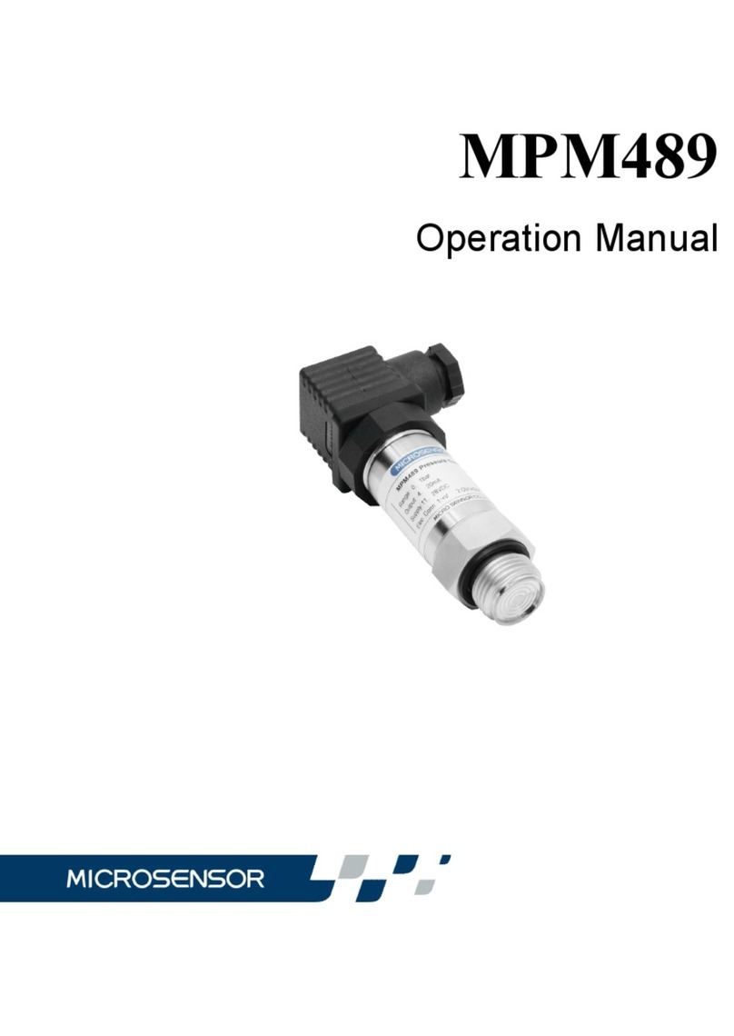 Microsensor MPM489 Manuale utente