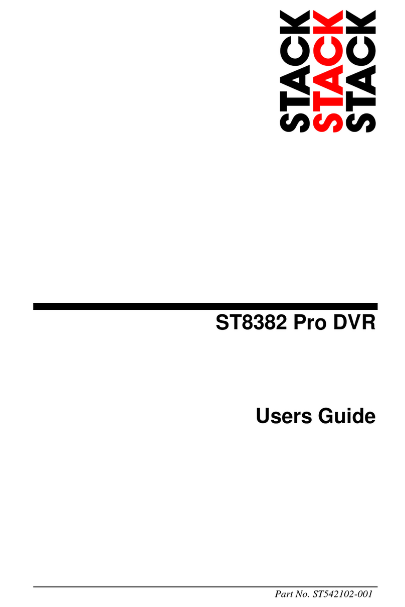 Stack ST8382 Pro DVR Manuale utente