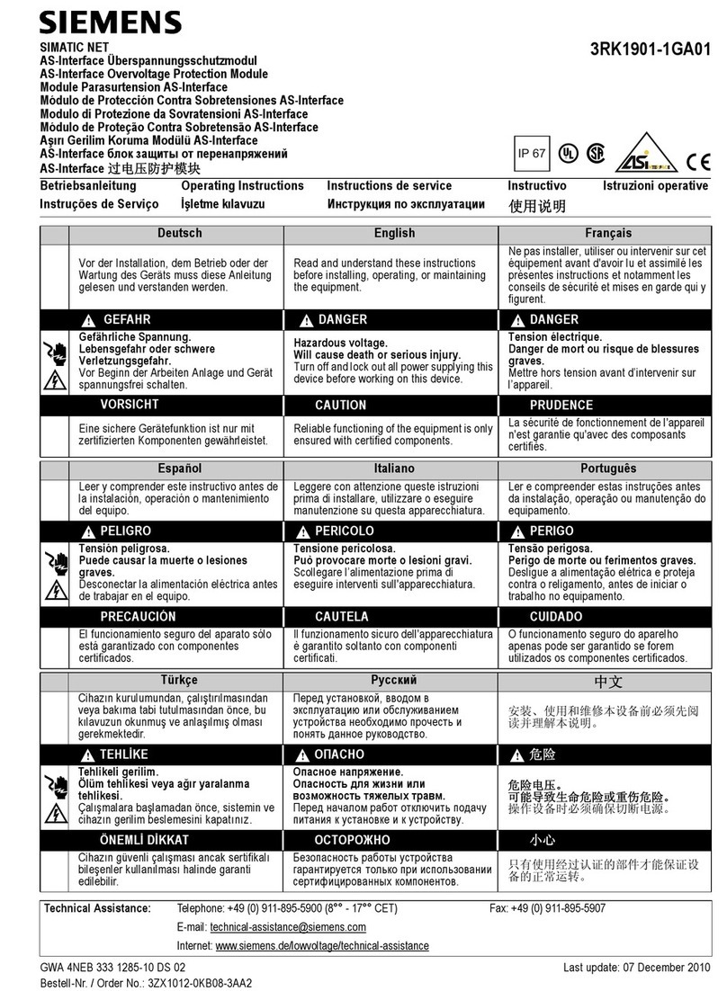 Siemens AS-Interface Manuale utente