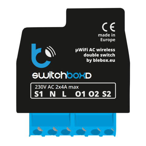 BleBox switchboxD Manuale utente