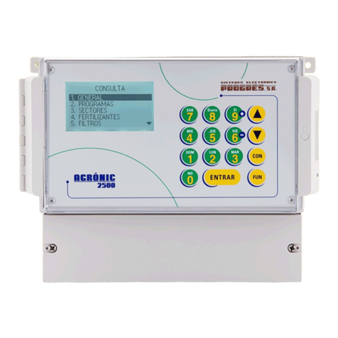Sistemes Electronics Progres Agronic 2500 Manuale utente