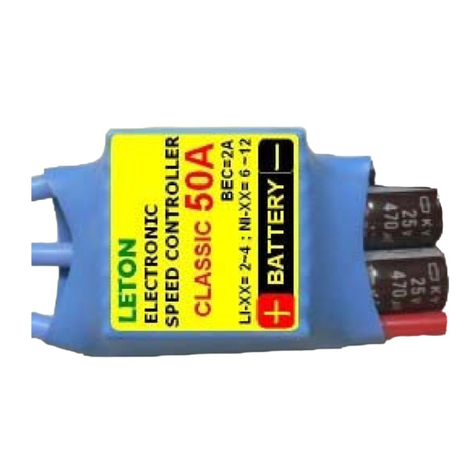 LETON ESC Classic 50A Manuale utente