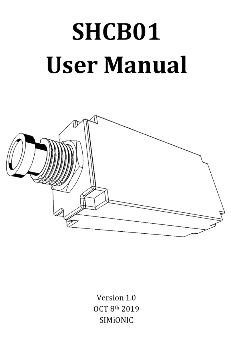 SIMiONIC SHCB01 Manuale utente