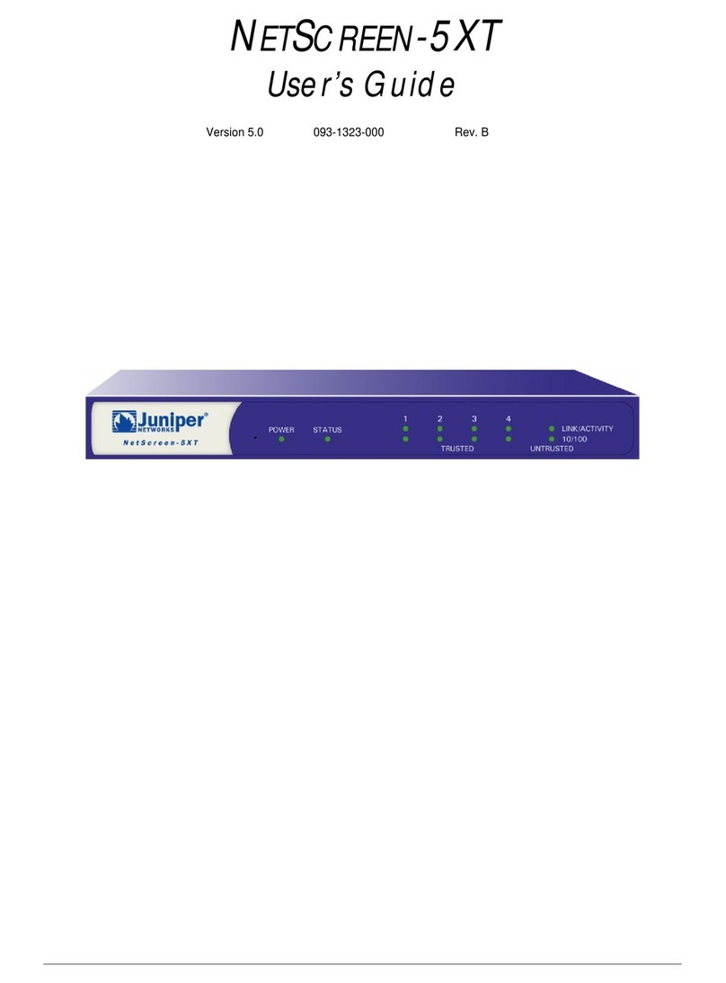 Juniper NETSCREEN-5XT Manuale utente