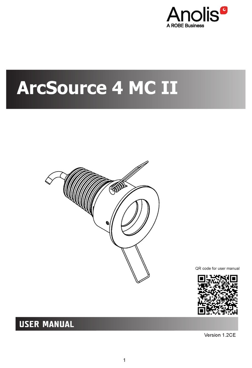 Robe Anolis ArcSource 4 MC II Manuale utente