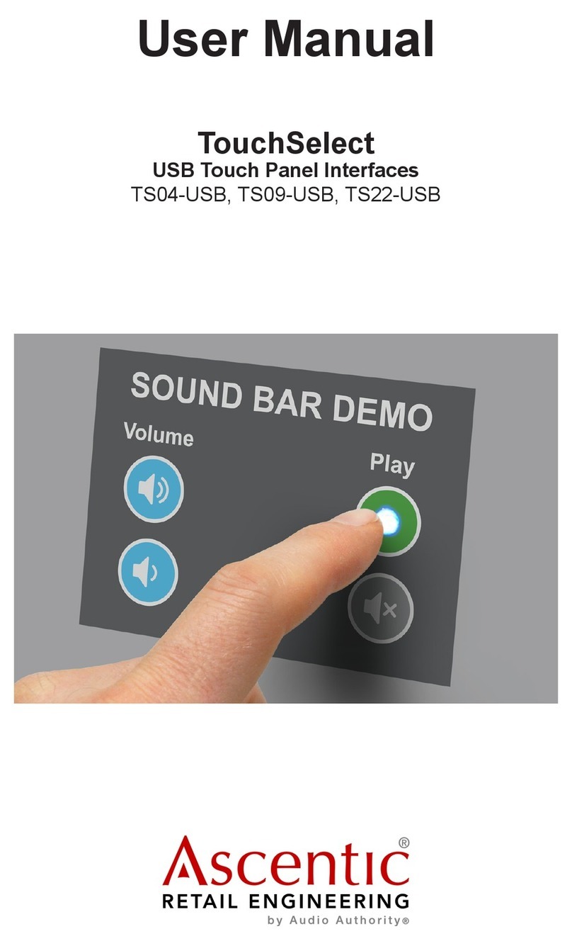 Ascentic TouchSelect Manuale utente