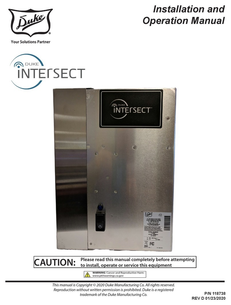 Duke INTERSECT Manuale utente Duke INTERSECT Manuale utente