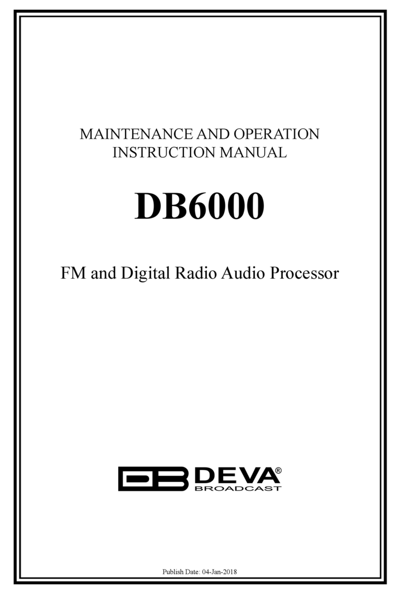 DEVA Broadcast DB6000 Manuale utente