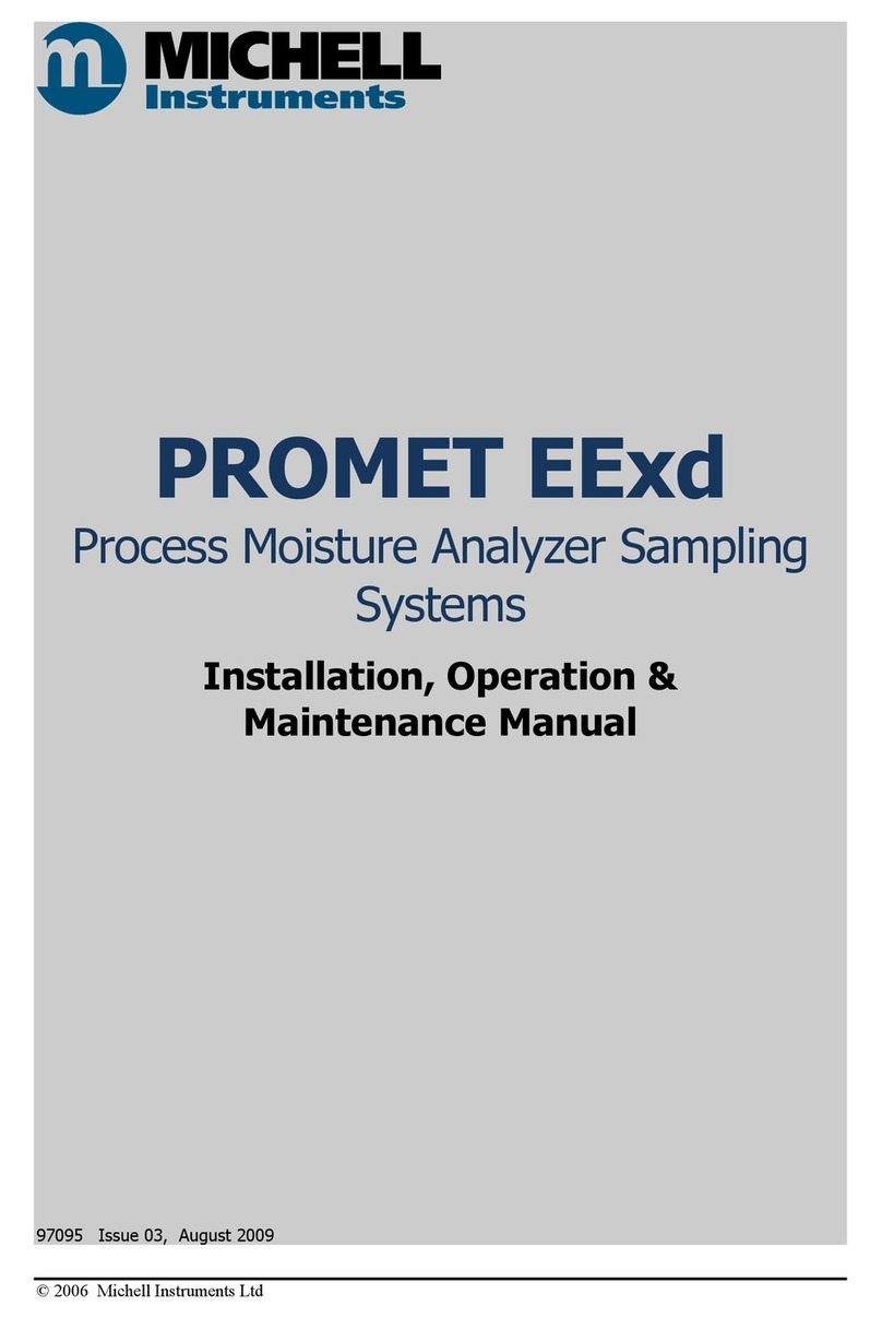 Michell Instruments Promet EExd Manuale di istruzioni