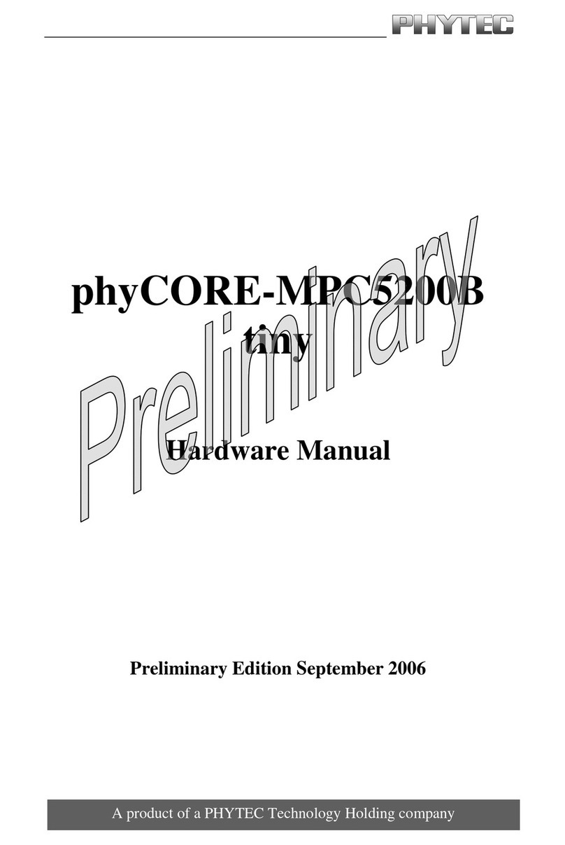 Phytec phyCORE-MPC5200B tiny Manuale utente
