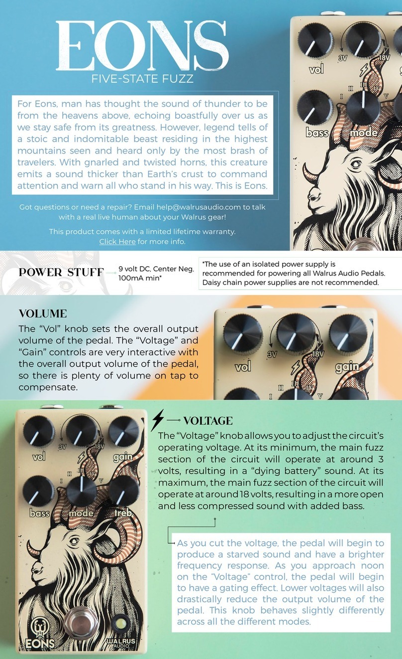 Walrus Audio Eons Manuale utente