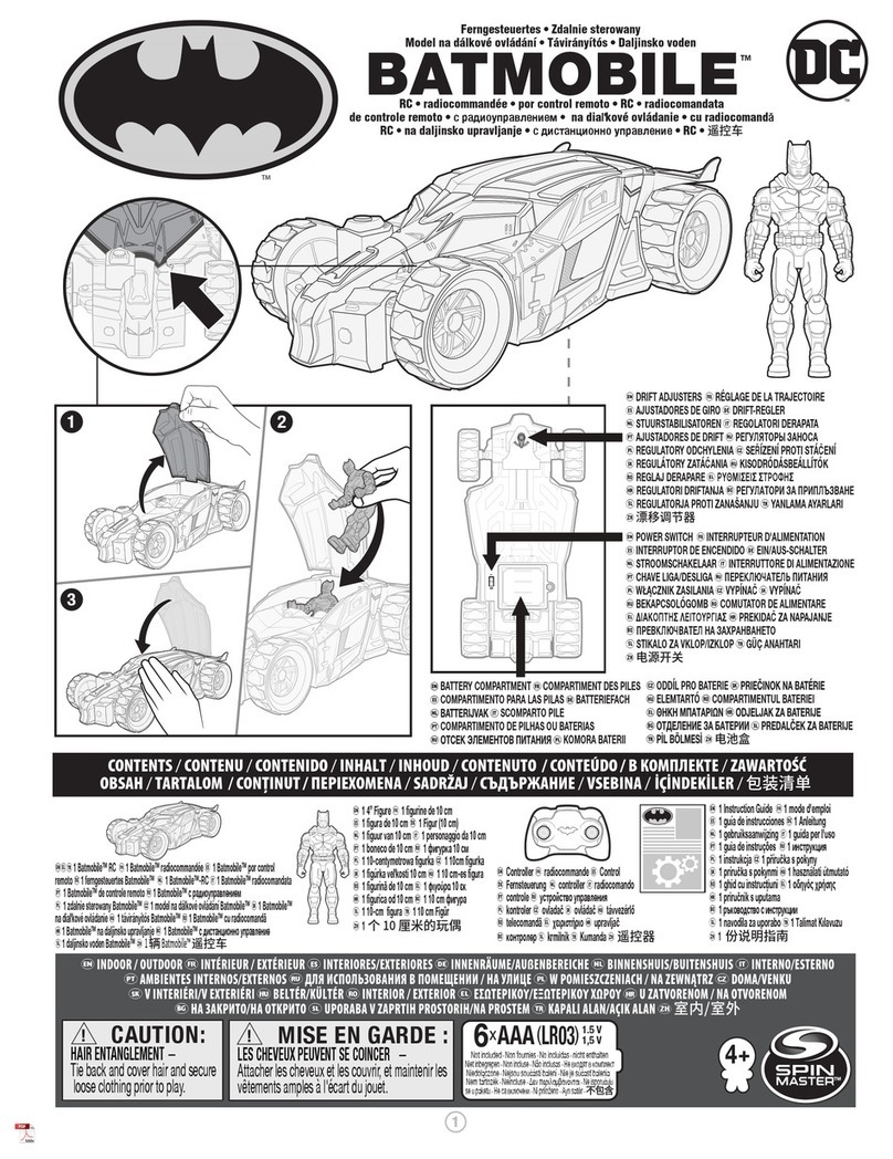 Spinmaster DC BATMOBILE Manuale utente