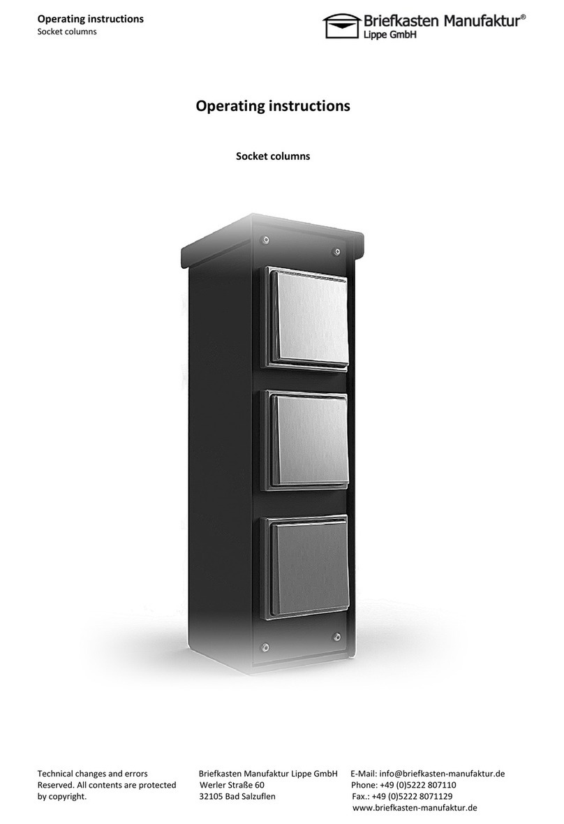 Briefkasten Manufaktur Basic Socket Column Manuale utente