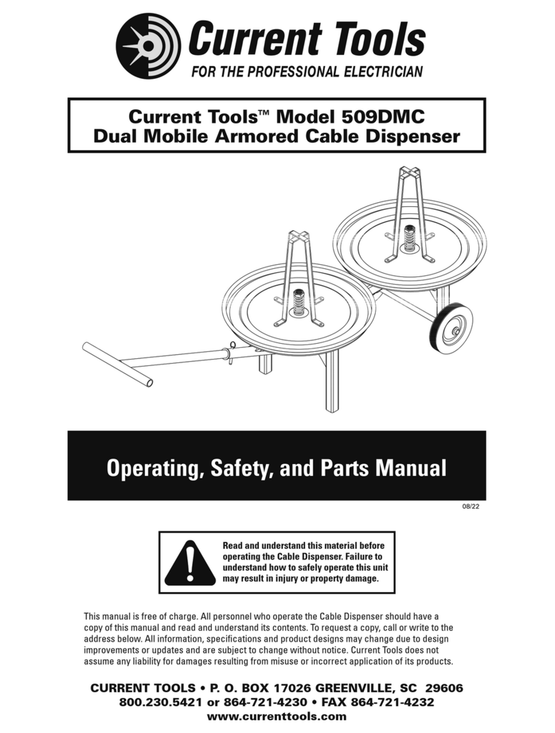 Current Tools 509DMC Manuale utente Current Tools 509DMC Manuale utente