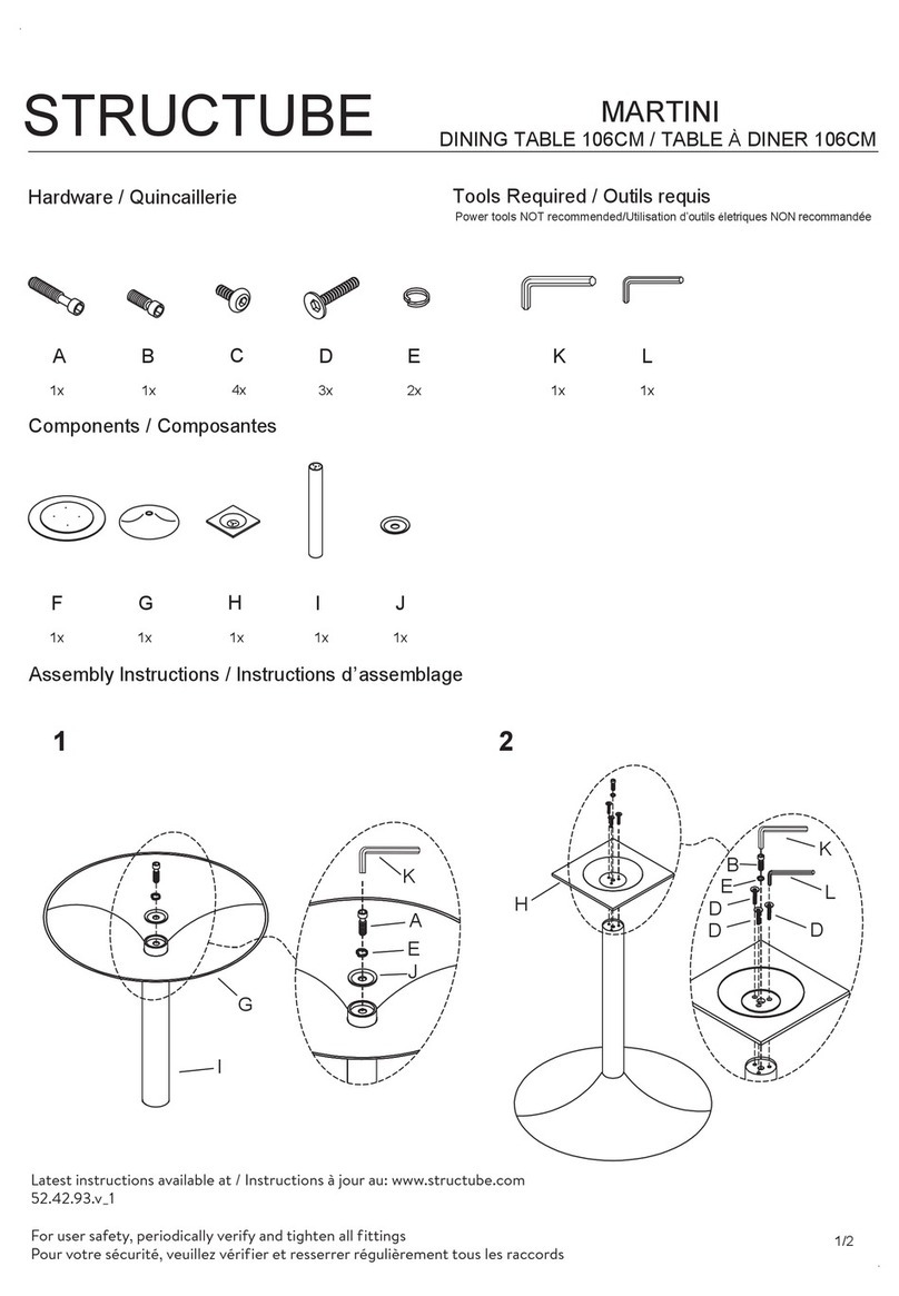 STRUCTUBE MARTINI Manuale utente STRUCTUBE MARTINI Manuale utente
