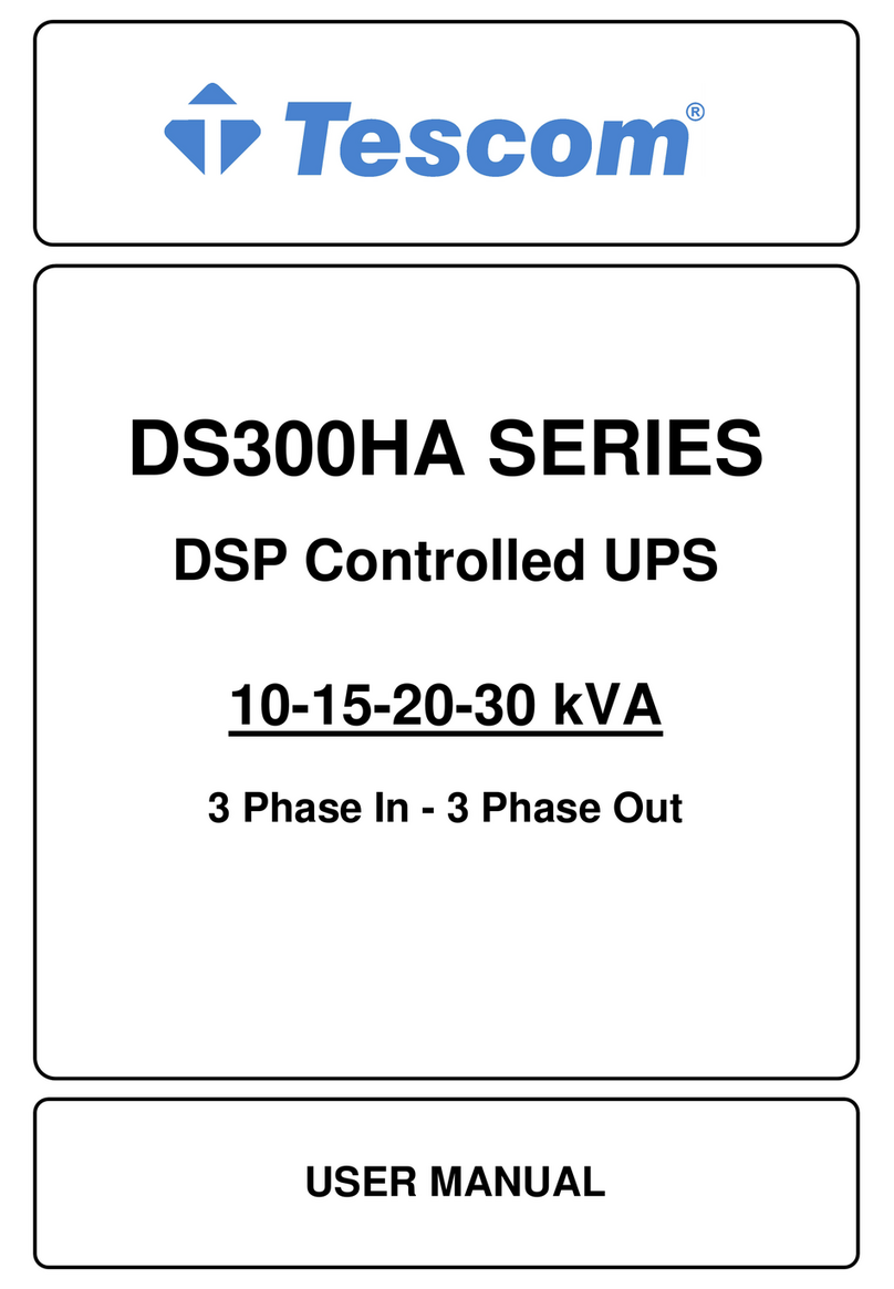 Tescom DS310HA Manuale utente