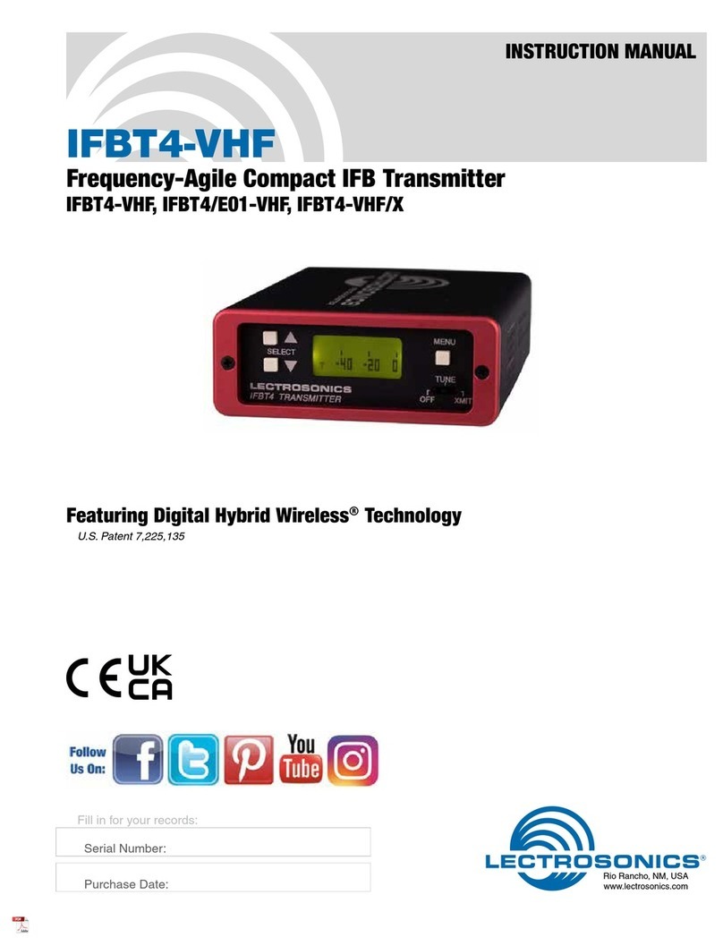 Lectronics IFBT4/E01-VHF Manuale utente