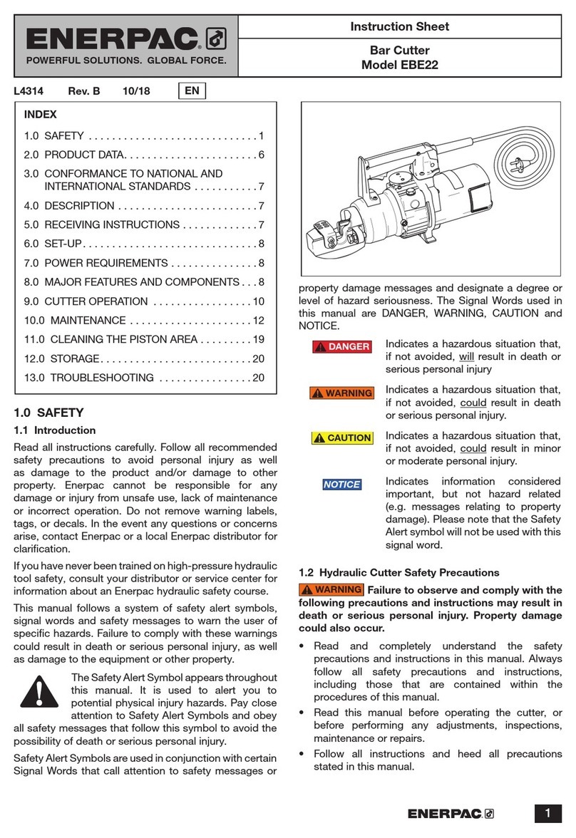 Enerpac EBE22 Manuale utente