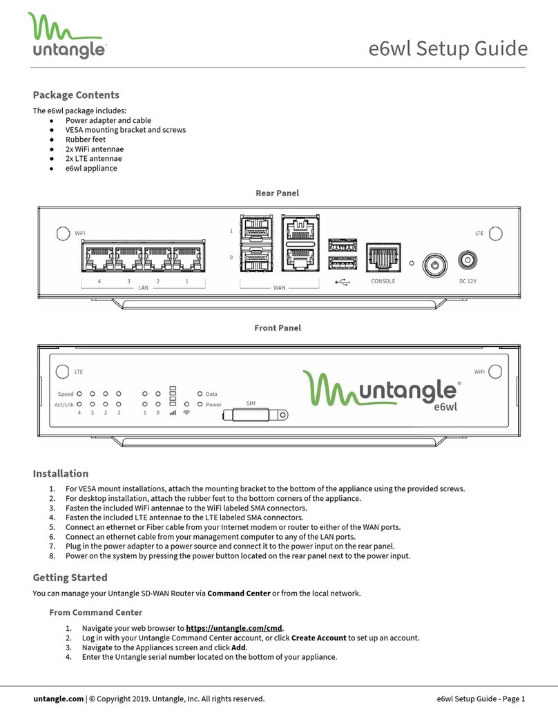 Untangle e6wl Manuale utente Untangle e6wl Manuale utente