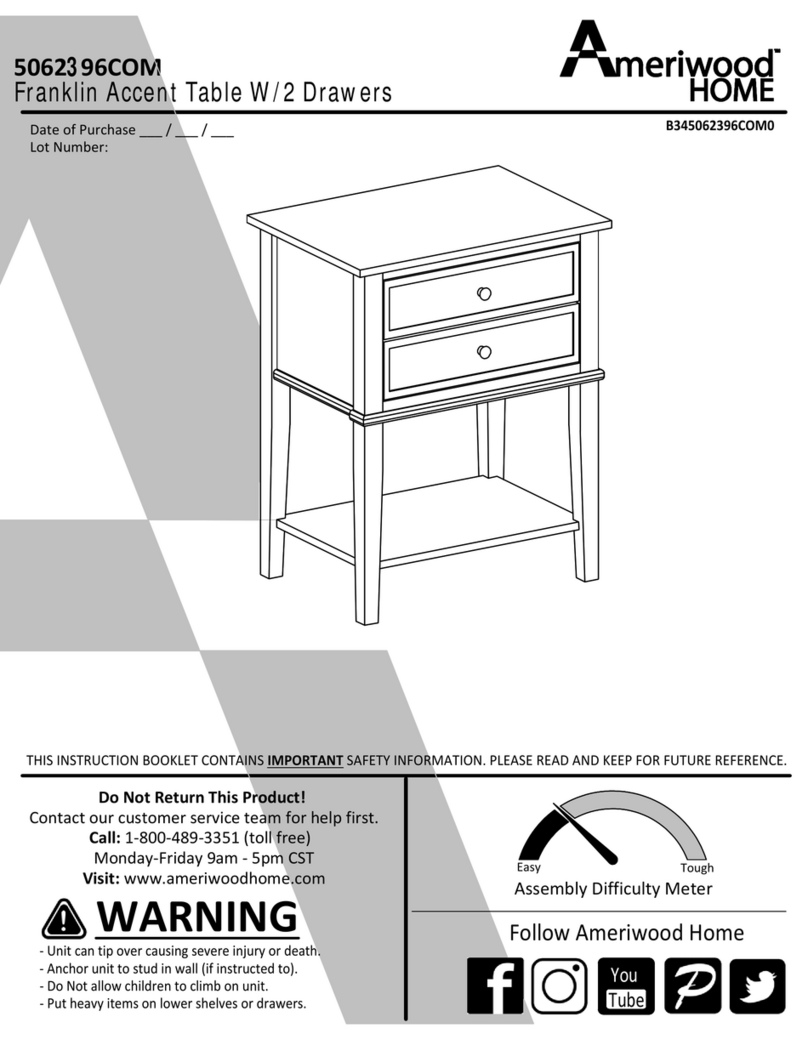 Ameriwood HOME Franklin 5062396COM Manuale utente
