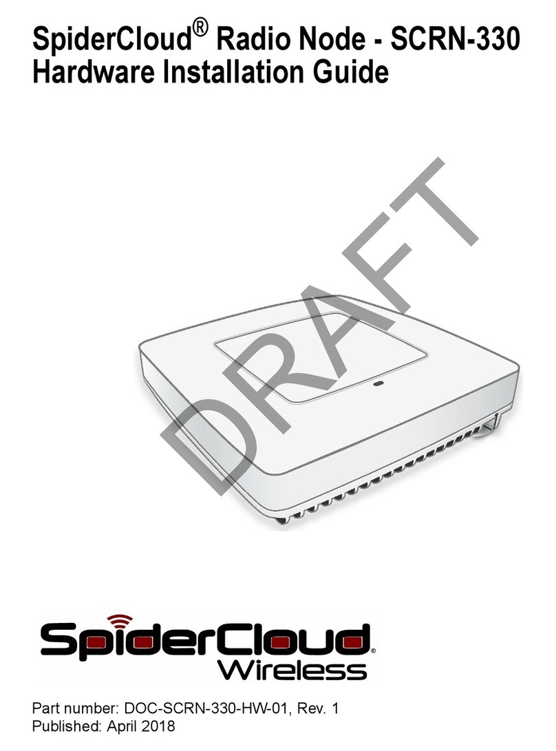 SpiderCloud SCRN-330 Manuale