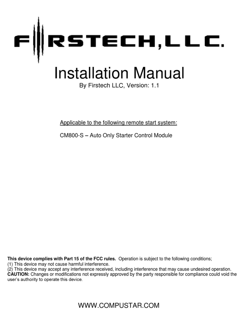 CompuSTAR Firstech CM800-S Manuale utente