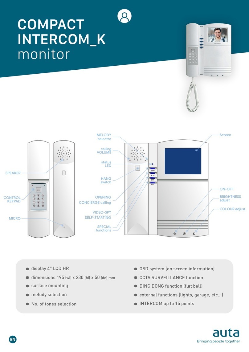 Auta COMPACT INTERCOM K Manuale utente