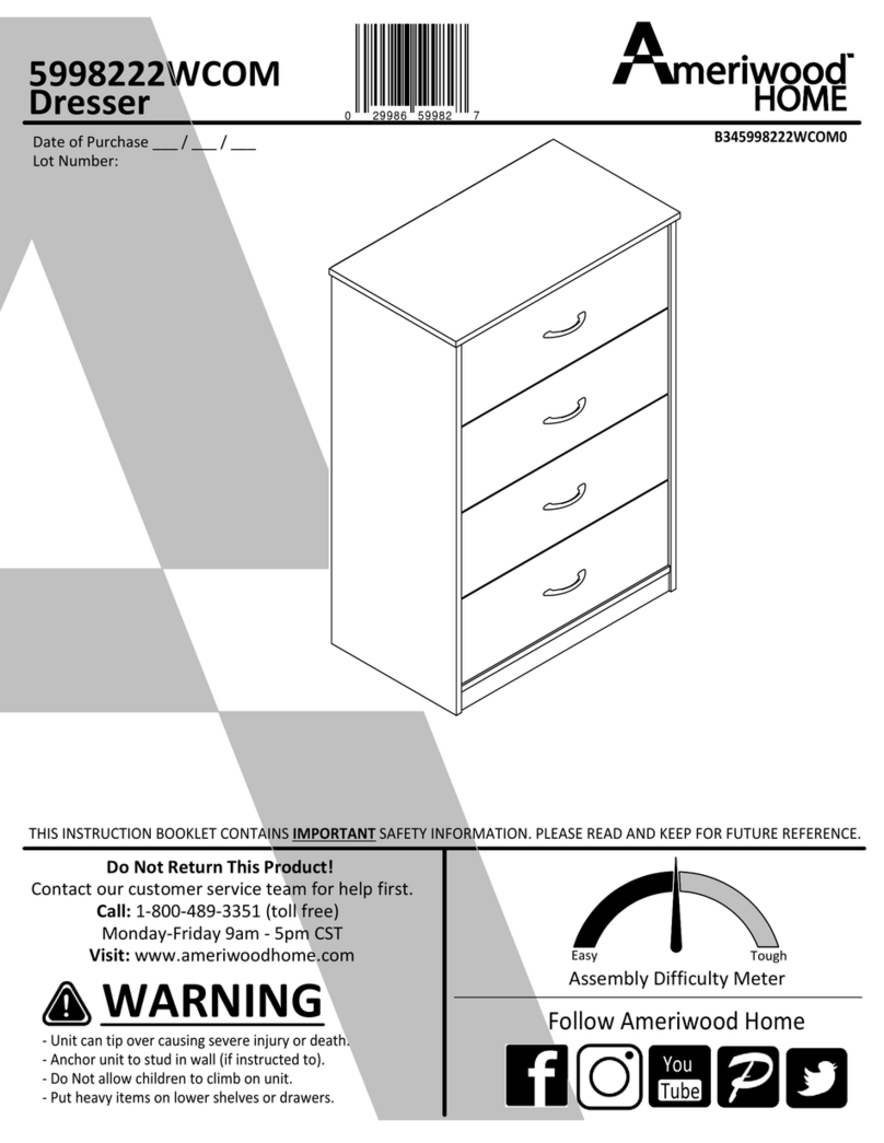 Ameriwood HOME 5998222WCOM Manuale utente