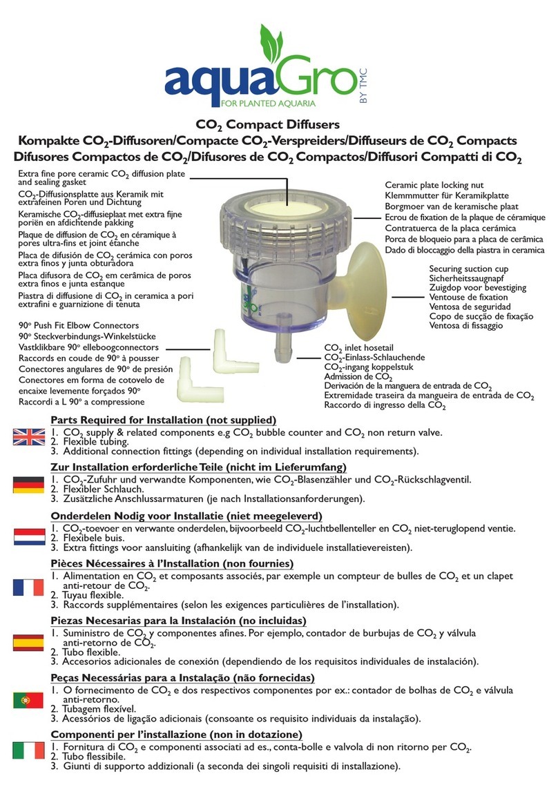 TMC aquaGro CO2 Compact Diffusers Manuale utente