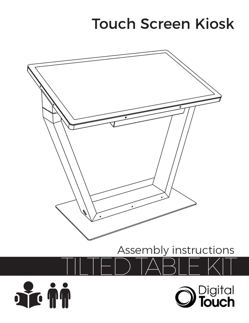 Digital Touch Systems TILTED TABLE KIT Manuale utente Digital Touch Systems TILTED TABLE KIT Manuale utente