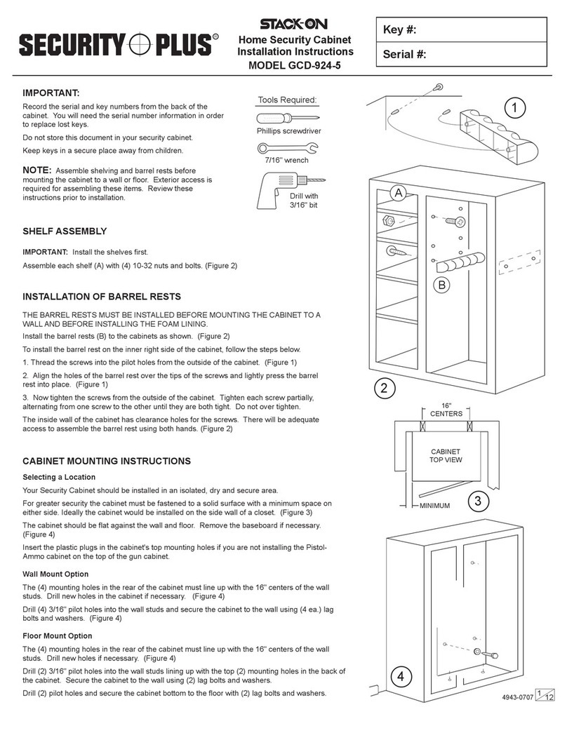 Security + Stack-On GCD-924-5 Manuale utente