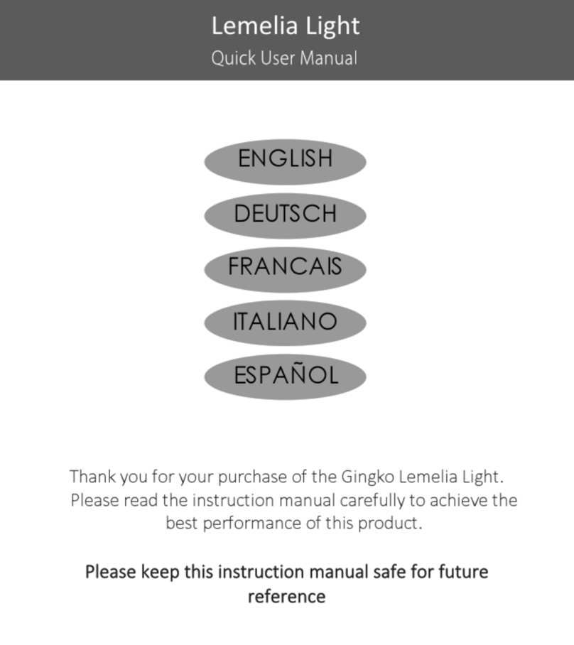 GINGKO Lemelia Light Manuale del proprietario