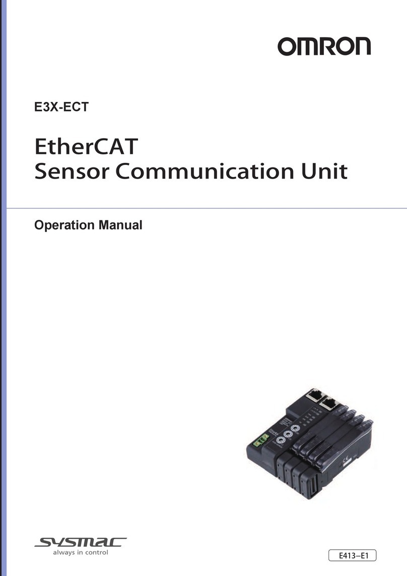 Omron Sysmac E3X-ECT Manuale utente