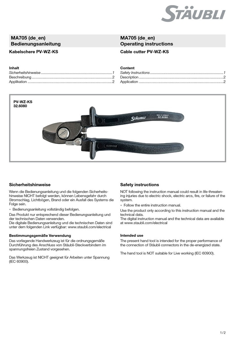 Staubli MA705 Manuale utente