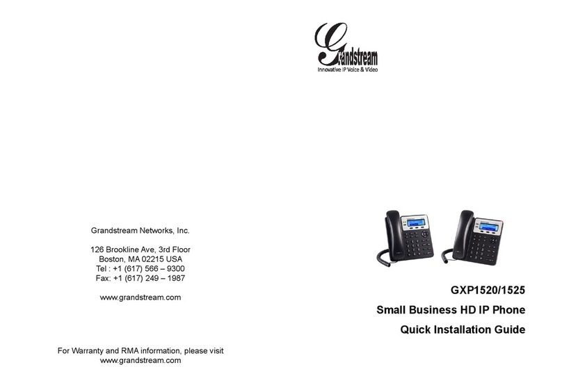Grandstream Networks GXP1520 Manuale utente Grandstream Networks GXP1520 Manuale utente