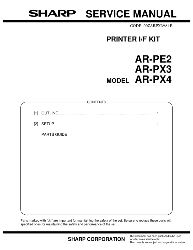 Sharp AR-PE2 Manuale utente