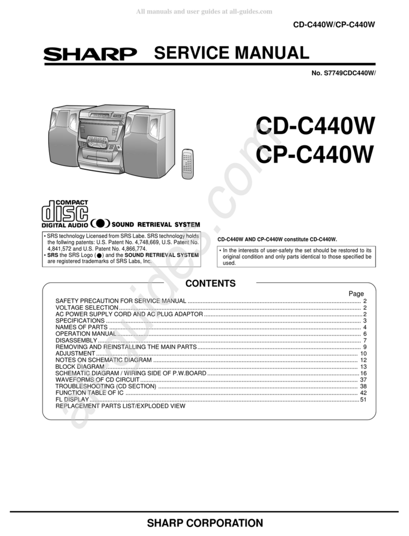 Sharp CD-C440W Manuale utente