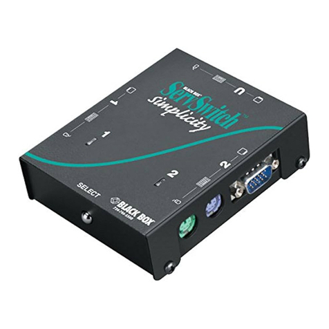Black Box ServSwitch Simplicity Manuale utente