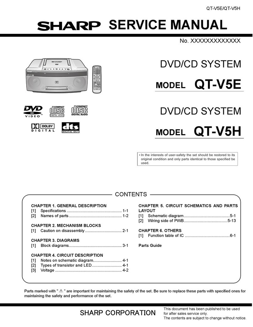 Sharp QT-V5E Manuale utente