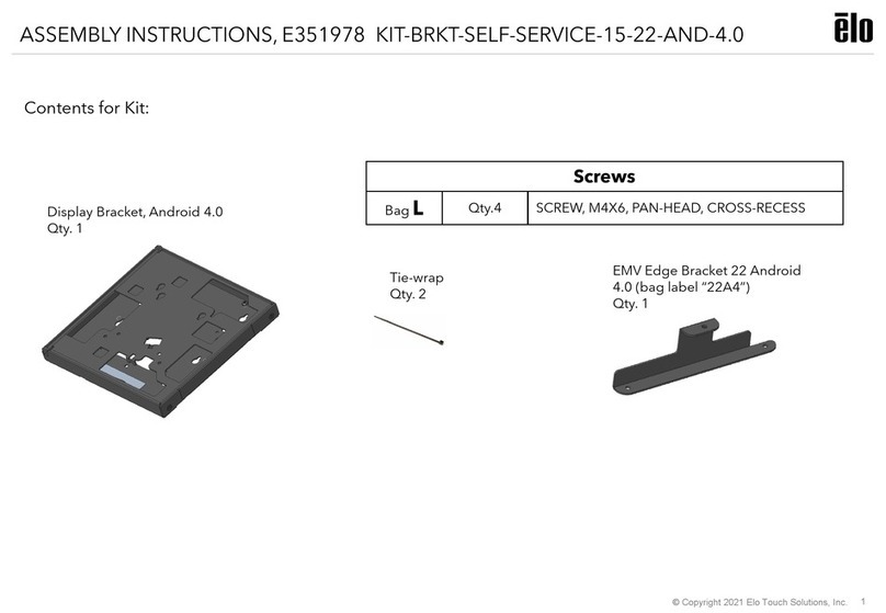 Elo TouchSystems E351978 Manuale utente