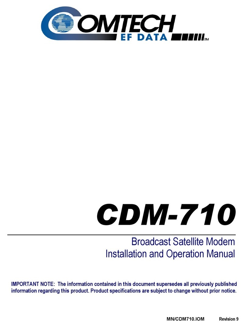 Comtech EF Data CDM-710 Manuale utente