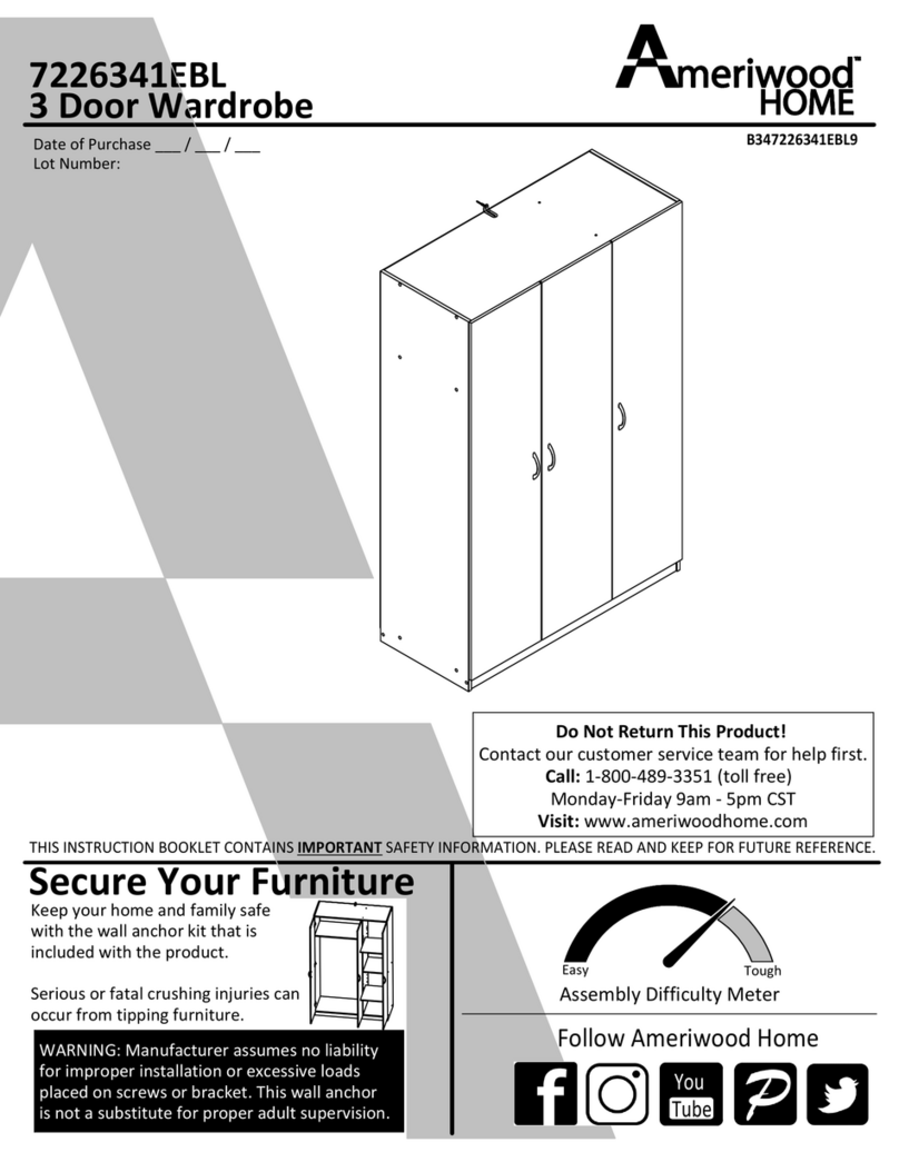 Ameriwood HOME 7226341EBL Manuale utente