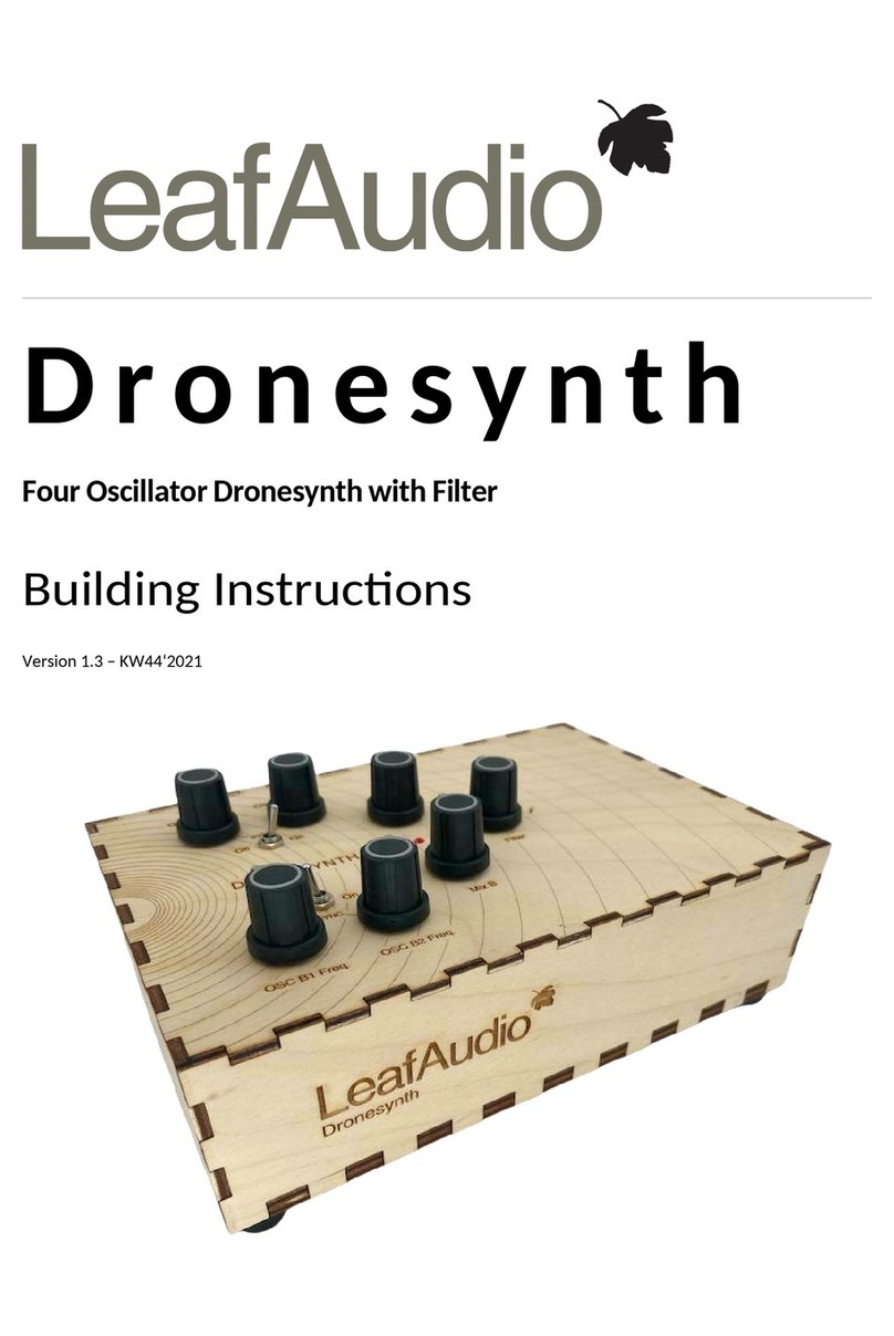 LeafAudio Dronesynth Manuale di istruzioni