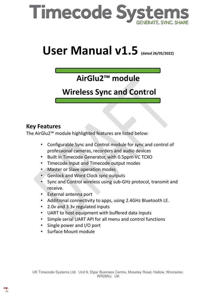 timecode systems AirGlu2 Manuale utente