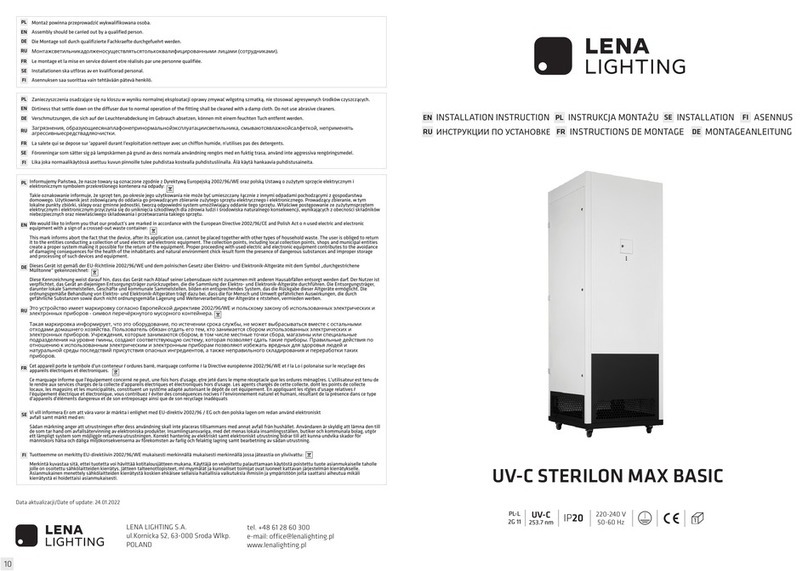 Lena Lighting UV-C STERILON MAX BASIC Manuale utente