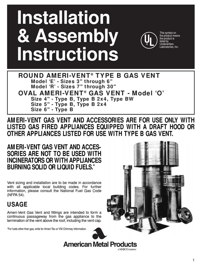 AMERICAN METAL AMERI-VENT E Guida