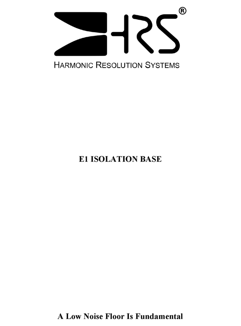 HRS E1 ISOLATION BASE Manuale utente