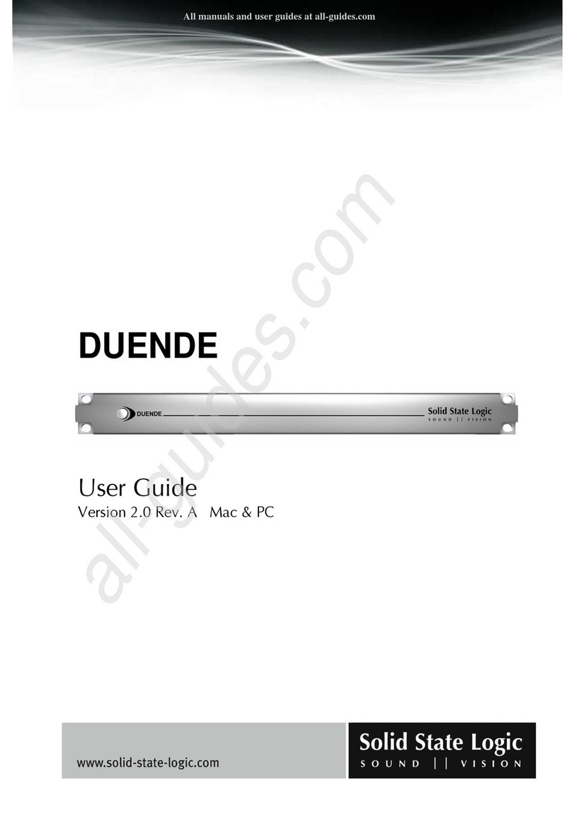 Solid State Logic Duende Manuale utente