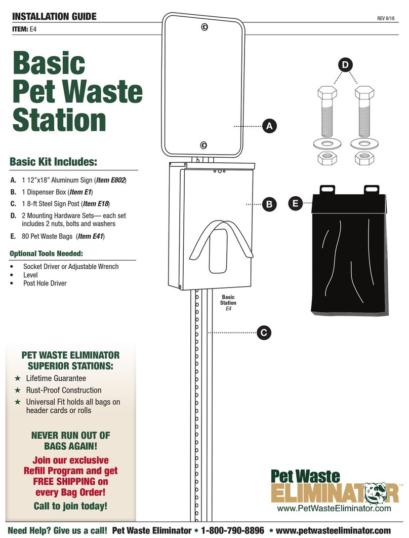 Pet Waste Eliminator E4 Manuale utente